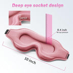 Sleep Eye Mask for Men Women, Sleeping Mask for Side Sleeper, Travel Blackout - Image 4