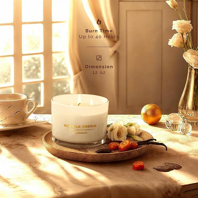 Luxury Vanilla Scented Candle - Image 4