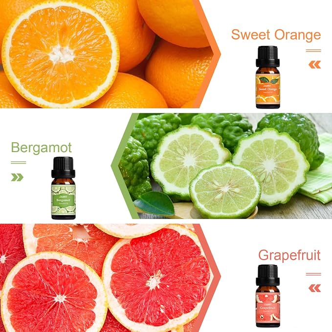 SALUBRITO Fresh Fruit Fragrance Oils Set, Essential Oils - Image 4