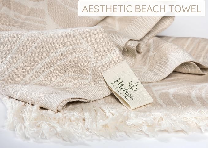 Premium Turkish Beach Towel – 100% Cotton, Quick Dry, Sand Free, Oversized 35” - Image 8