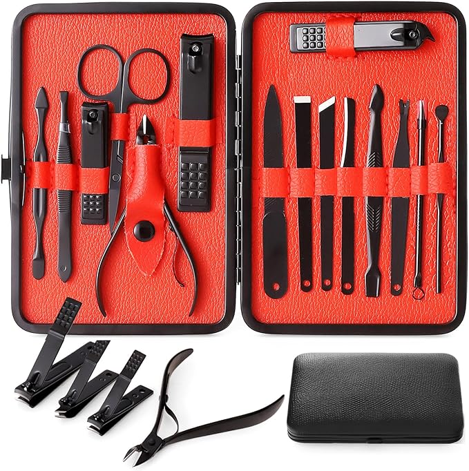 Nail Clippers Sets High Precisio Stainless Steel Nail Cutter Pedicure Kit Nail by QLNE