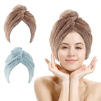 M-bestl 2 Pack Hair Drying Towels, Hair Wrap Towels, Absorbent Microfiber Hair by awesomeOralcareproduct