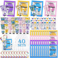 120 Pcs Spa Party Favors Set of Under Eye Patches, Bulk Hand Creams and Lip by KONEUK