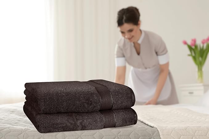 GLAMBURG 700 GSM Premium 2-Pack Oversized Extra Large Bath Sheet Set - Image 3
