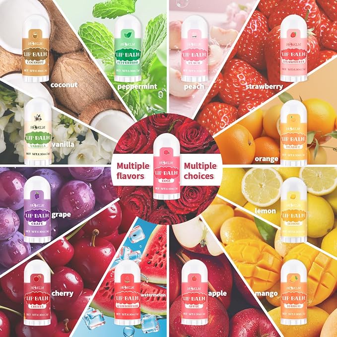 Mini Lip Balm 130 Pack, Natural Lip Balms - Image 2