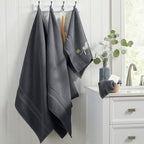 Springtree Home Luxury Viscose from Bamboo Bath Towel Set of 4 | 35% Viscose - Image 8