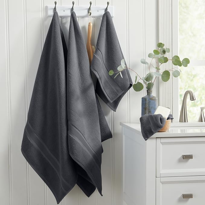 Springtree Home Luxury Viscose from Bamboo Bath Towel Set of 4 | 35% Viscose - Image 8