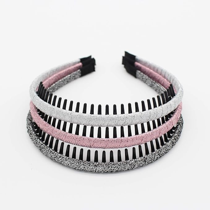 JOBAND Multicolor Stylish Teeth Comb Hair Hoop Hairband Headband Soft Comfy - Image 3