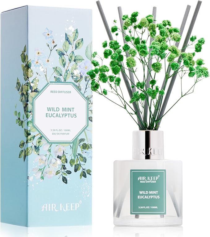 Airkeep Reed Diffuser Set, 3.38 fl oz by Airkeep