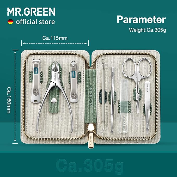 MR.GREEN Manicure Sets Pedicure Kits Stainless Steel Nail Clipper Personal Care - Image 5