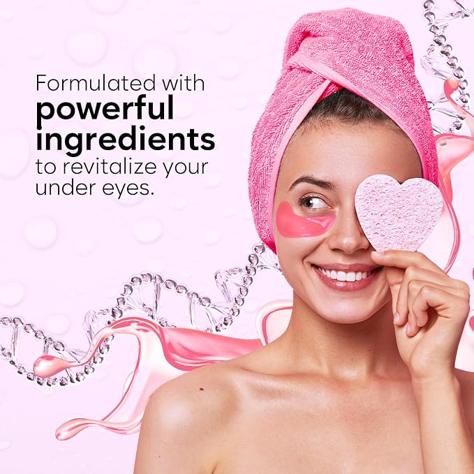 BLOOMORA PDRN, Caffeine & Collagen Under Eye Patches, Under Eye Mask - Image 5