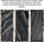 Marble Bathroom Vanity Tray, Natural Luxury Vanity Home Kitchen Bathroom Table - Image 5