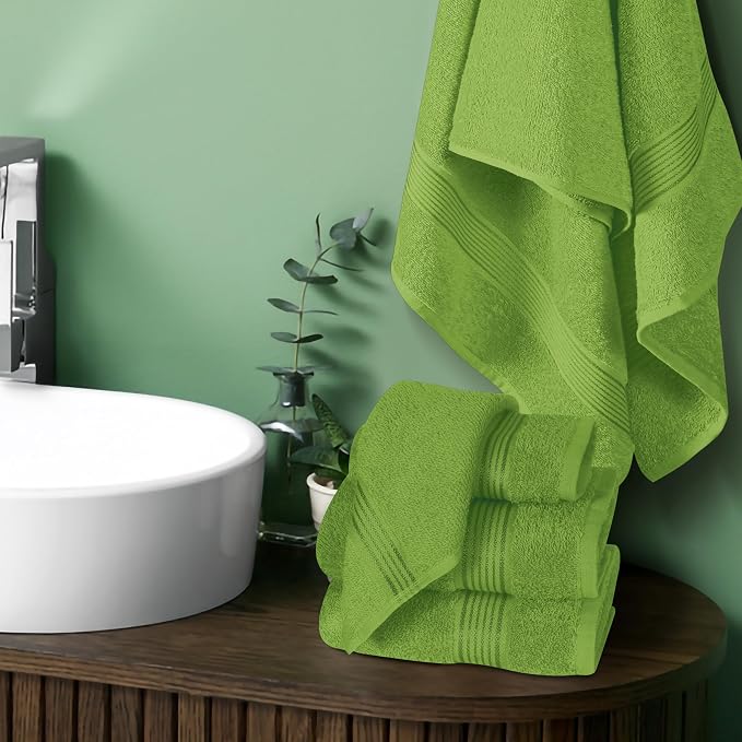 Elvana Home Ultra Soft 6 Pack Cotton Towel Set, Contains 2 Bath Towels 28x55 - Image 3