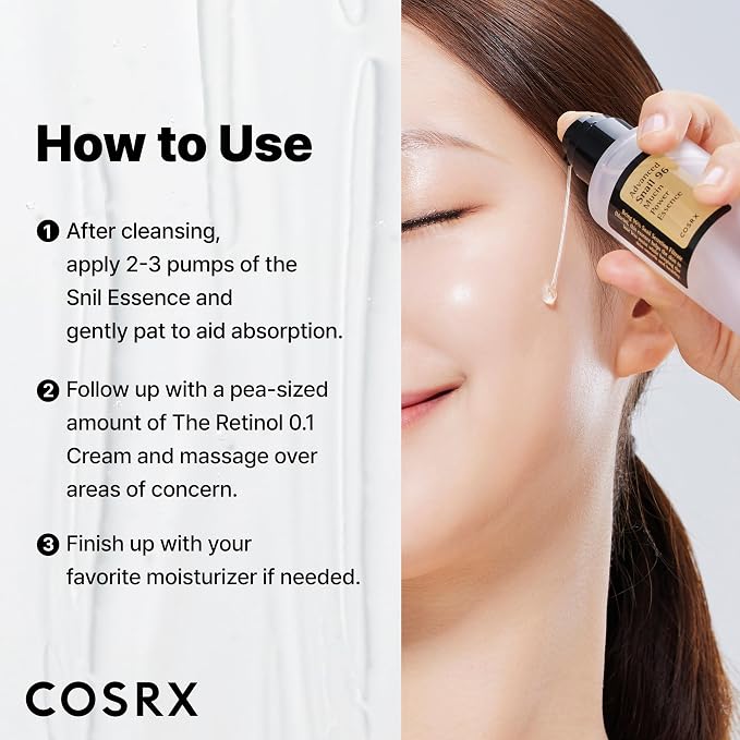 COSRX Snail 96% Mucin Power Essence 2ea & Retinol 0.1% Cream Mini Sample 1ea - Image 6