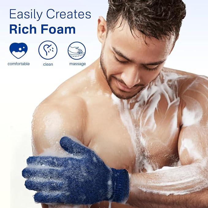 Yiclick Heavy Exfoliating Gloves, Exfoliating Body Scrubber - Image 4