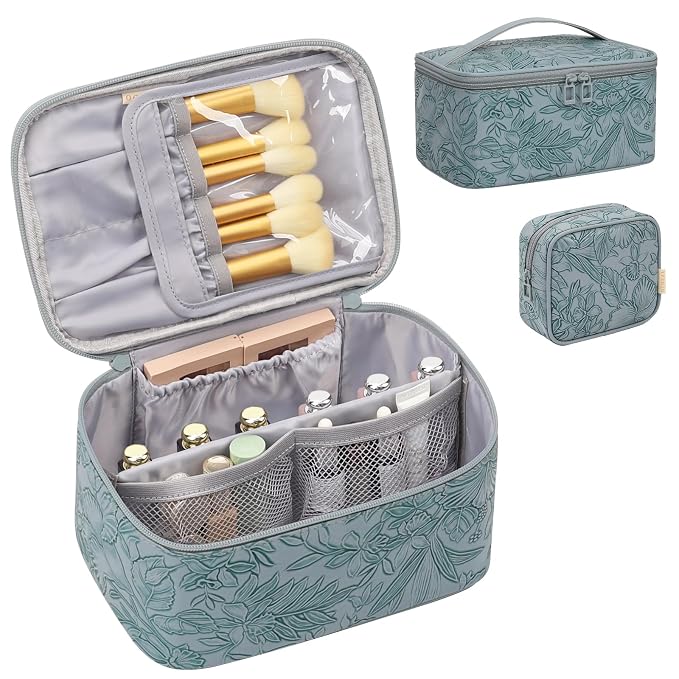 OCHEAL Makeup Bag Set, Portable Travel Makeup Bags Cosmetic Organizer Bag - Image 8