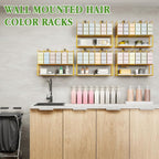 2 Pack Hair Color Organizer Hair Color Display Rack Wall Mounted Dye Storage - Image 4