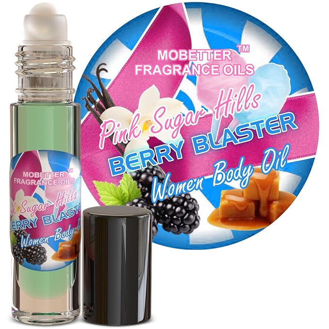 MOBETTER FRAGRANCE OILS Pink Sugar Berry Blaster Women Perfume Body Oil 1/3 oz by MOBETTERFRAGRANCEOILS