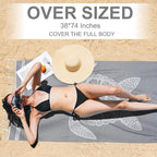 Genovega Oversized Cotton Turkish Beach Towels 72"x36" Lightweight Quick Dry - Image 2