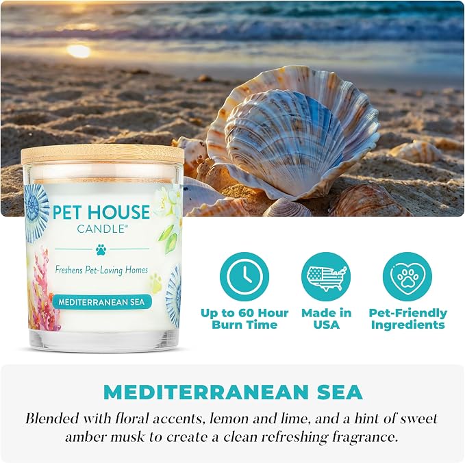 Pet House Candles, Clean Burning, Long Lasting Scented Pet Odor Candles - Image 3