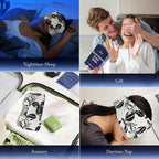 LC-dolida Sleep Mask with Bluetooth Headphones, Extra Large Silk Eye Mask - Image 6