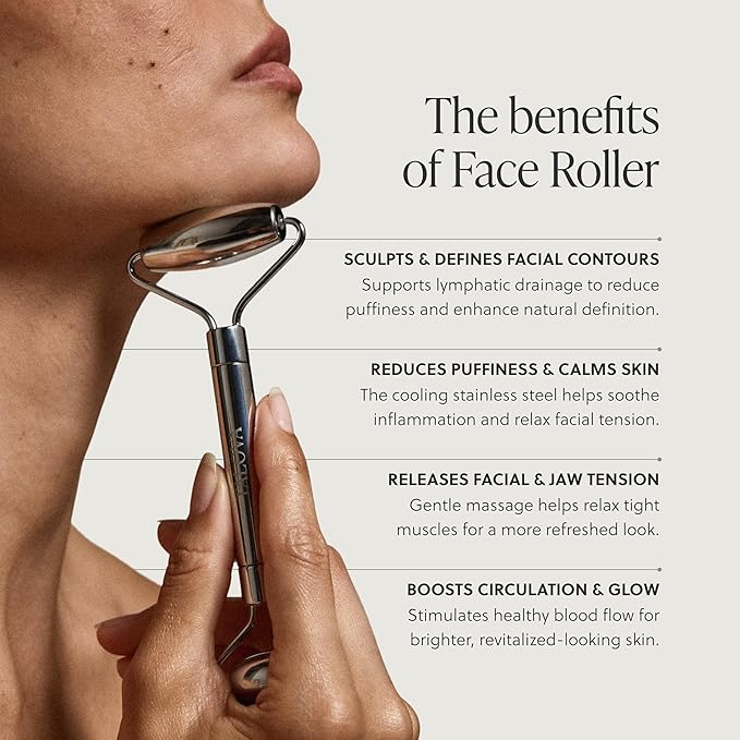 304-Grade Stainless Steel Facial Roller, Face Roller - Image 2