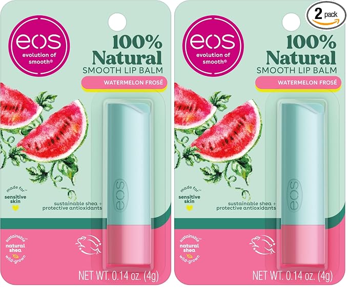 eos 100% Natural Lip Balm- Watermelon Frosé, Dermatologist Recommended by eosproducts