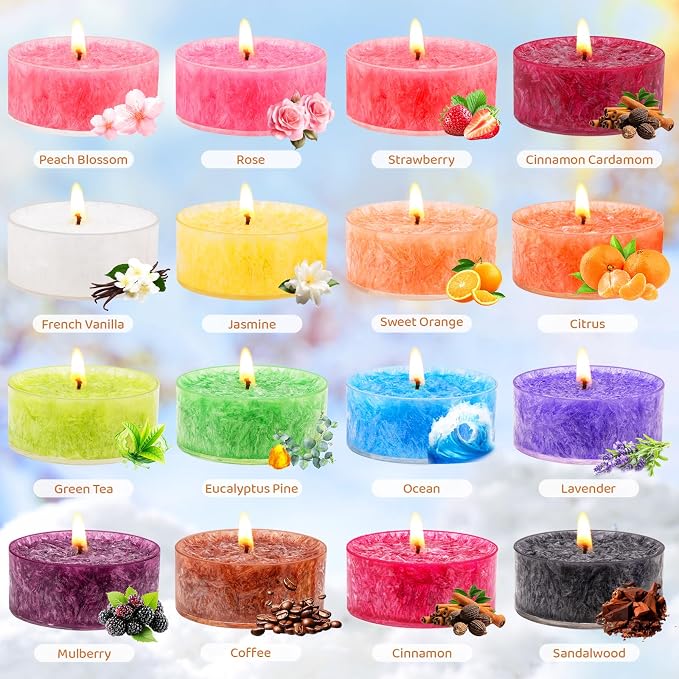Tealight Candles for Women 16 Pack Aromatherapy Scented Candles Small Candle - Image 3