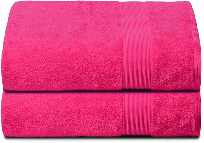 Belizzi Home Premium Cotton Oversized 2 Pack Bath Sheet 35x70-100% Pure Cotton by Unknown