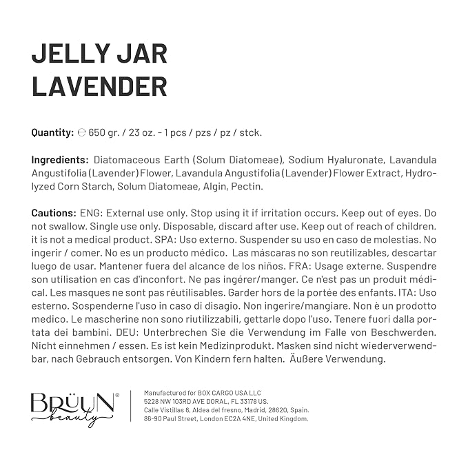 BRÜUN Peel-Off Lavender Jelly Mask - Image 7