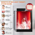 Upgraded 2 Person Infrared Sauna Box, 77”x 37”x 50” Portable Sauna - Image 2