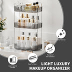 Akinbas 3 Tier Bathroom Organizer Countertop Makeup Perfume Tray Skincare - Image 3
