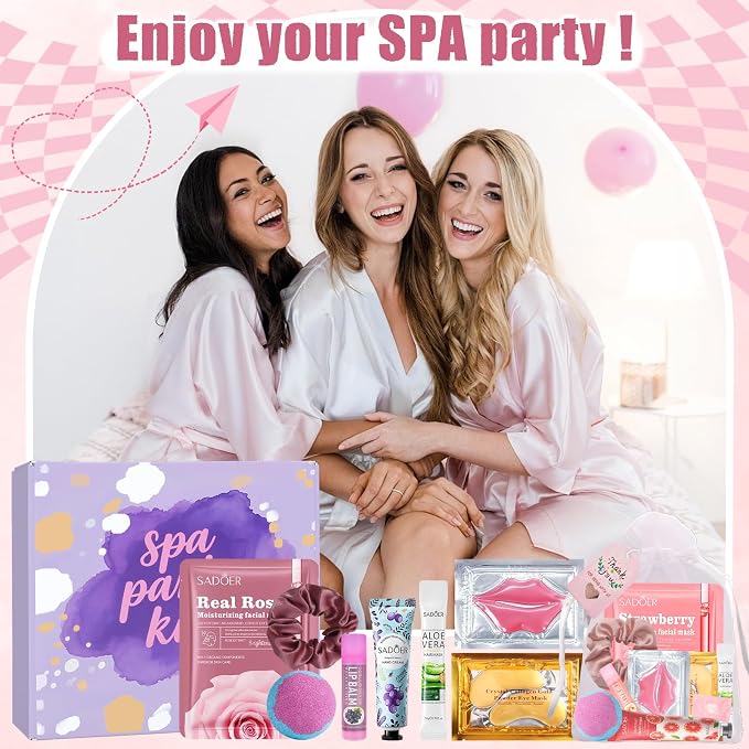 132PCS Spa Party Supplies for Women, Spa Party Favors Include Face Masks - Image 5