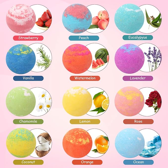 Bath Bombs for Kids with Surprise Inside Princess Toys Natural Bath Bombs - Image 7
