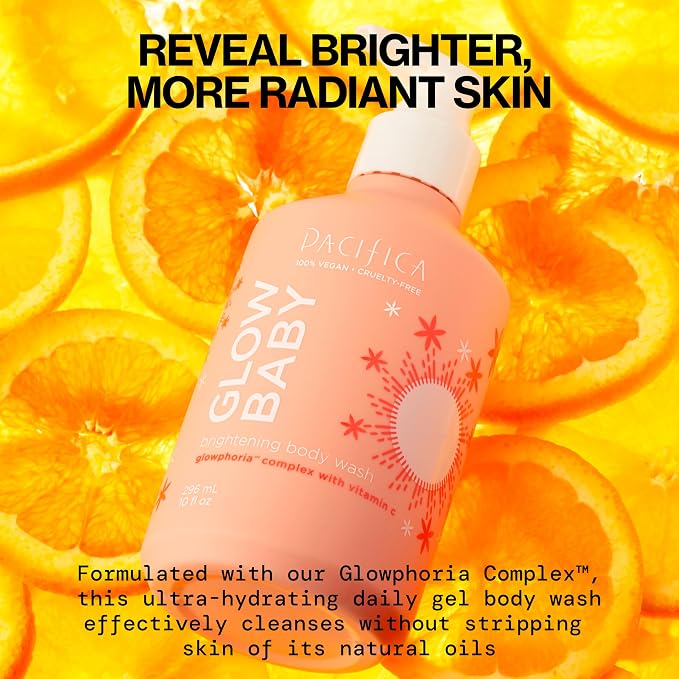 Pacifica Glow Baby Brightening Body Wash – Vitamin C & AHA Exfoliating Body Wash - Image 2