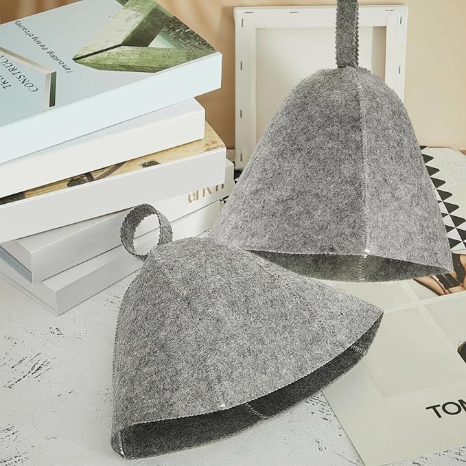 JaGely Sauna Hat for Men Women Sauna Hat Vaporarium Cap Russian Banya Cap for - Image 7