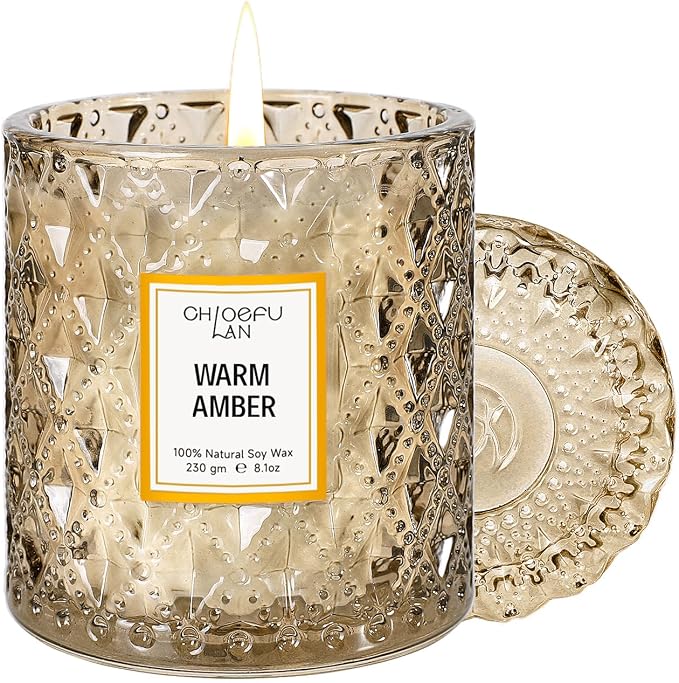 Chloefu LAN Amber Candles, Luxury Candle by ChloefuLANScentedCandles