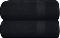 GLAMBURG Premium Cotton Oversized 2 Pack Bath Sheet 35x70-100% Pure Cotton by GLAMBURG