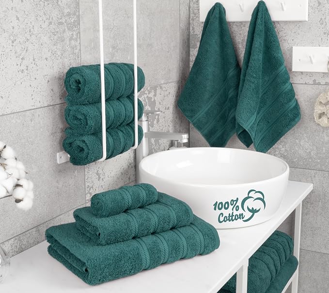 American Soft Linen Luxury 6 Piece Towel Set, 2 Bath Towels 2 Hand Towel 2 - Image 2