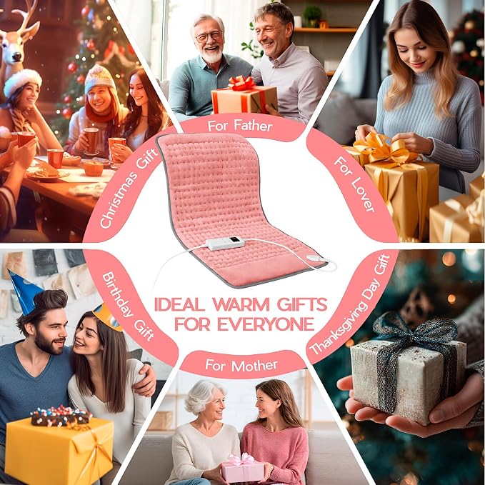 Heating Pad for Period Cramps, Heating Pad for Back/Neck/Shoulder Muscle Pain - Image 8