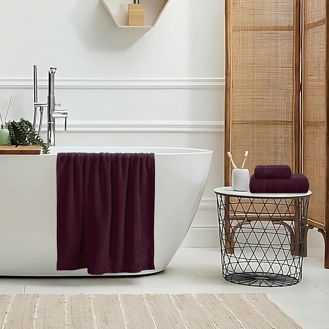 Belizzi Home Ultra Soft 3 Pack Cotton Towel Set, Contains a Bath Towel 28x55 - Image 5