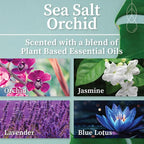 Hemlock Park Sea Salt Orchid Apothecary Hand-Poured Scented Candle | Crackling - Image 2