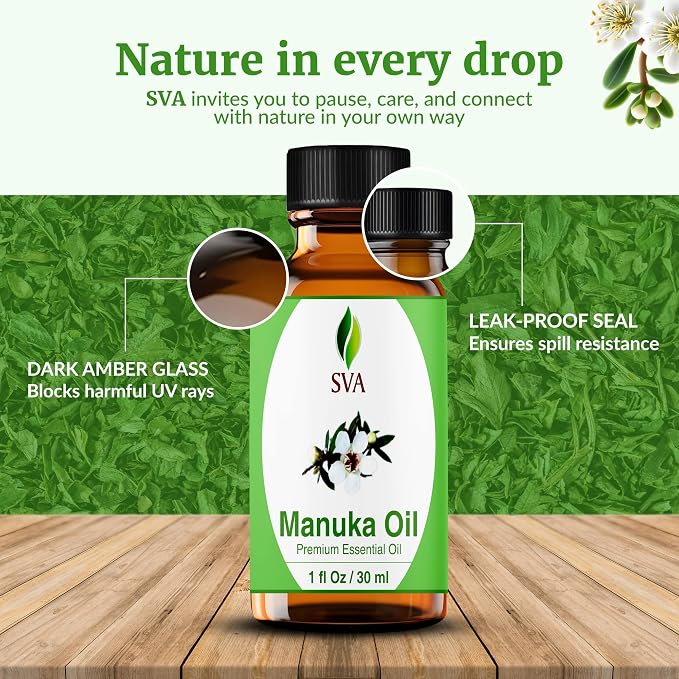 SVA Manuka Essential Oil – 1 Fl Oz – 100% Natural Manuka Oil - Image 7
