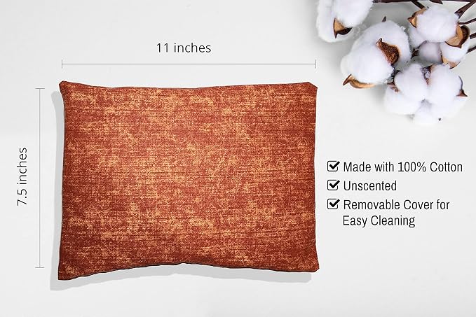 Microwavable Corn Filled Heating Pad and Cold Pack/Washable 100% Cotton Cover - Image 2