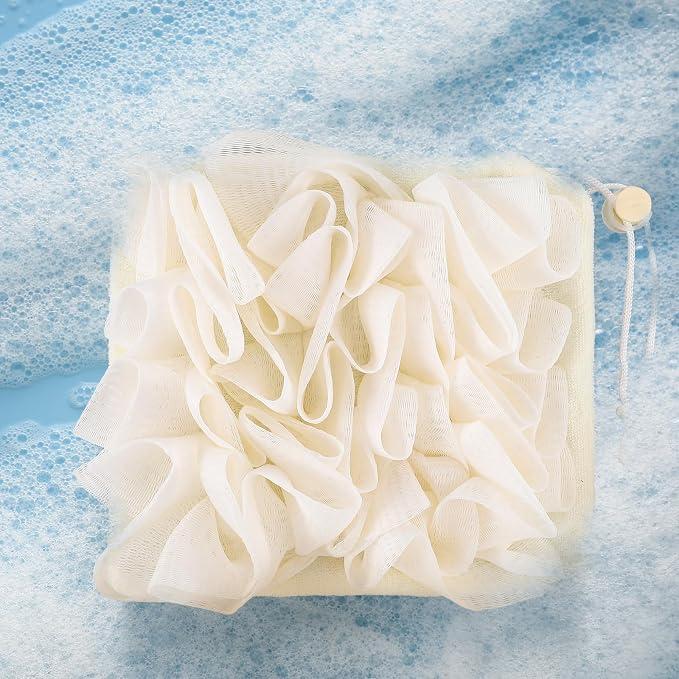 1 Pcs Washcloth Loofah Combo, 2 in 1 Bath Loofah Sponge - Image 6