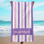 JML Custom Beach Towel with Name, Personalized Microfiber Beach Towel with Name by JML