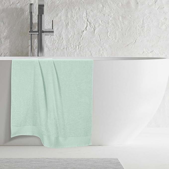 GLAMBURG 100% Cotton Oversized 2 Pack Bath Sheets 35x70, Ultra Soft Highly - Image 5
