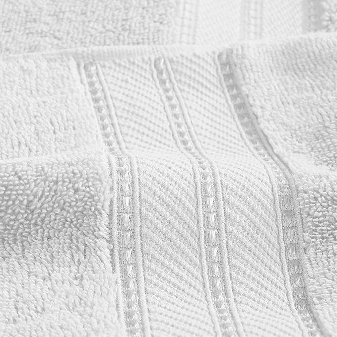 Modern Threads 4-Pack SpunLoft Bath Towel White 30x54 - Image 6