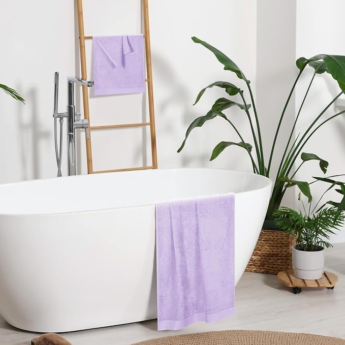 Ultra Soft 3 Pack Cotton Towel Set, Contains a Bath Towels 28x55 inch, a Hand - Image 5