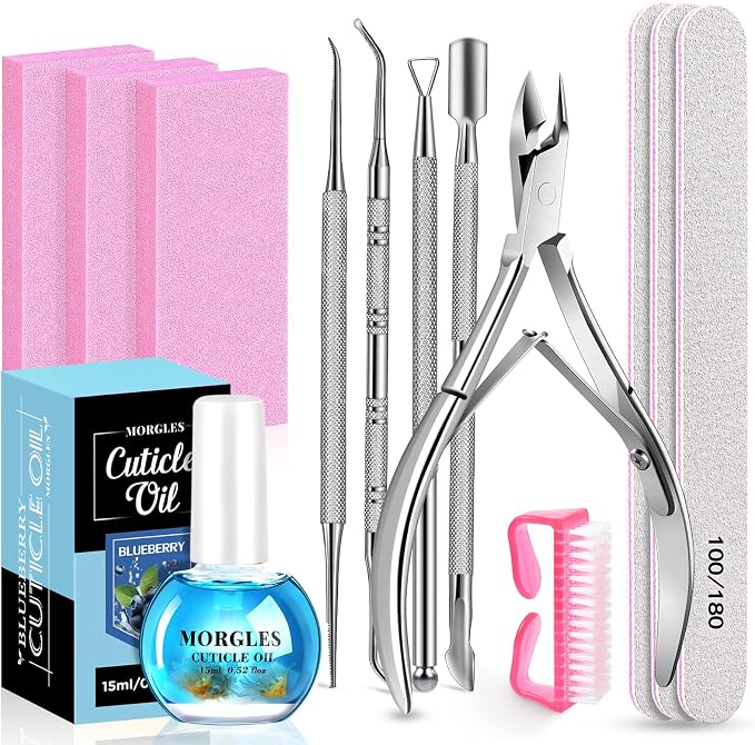 MORGLES Nail Files and Buffers Set, Manicure Kit by Morgles